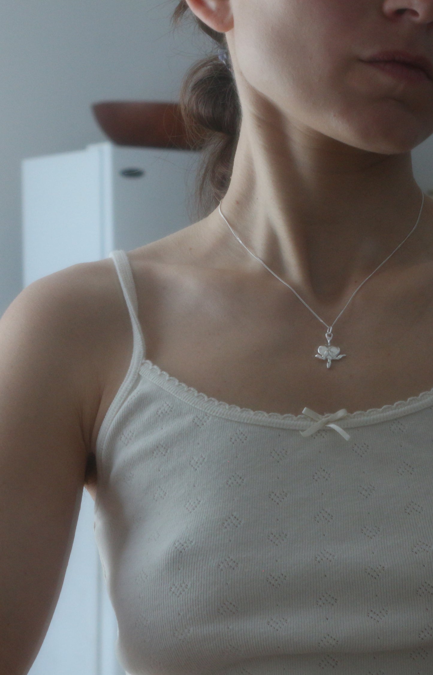 Bleeding heart charm necklace #2