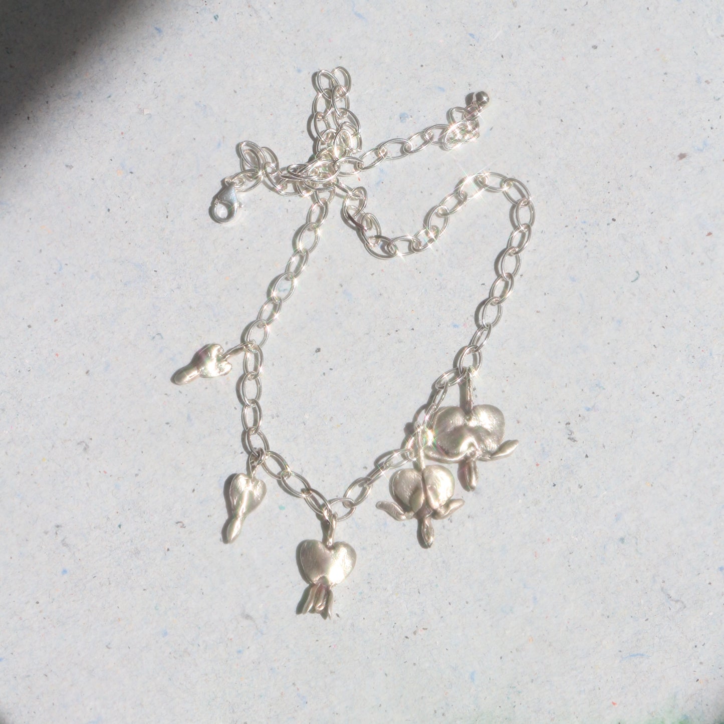 Bleeding hearts belly chain