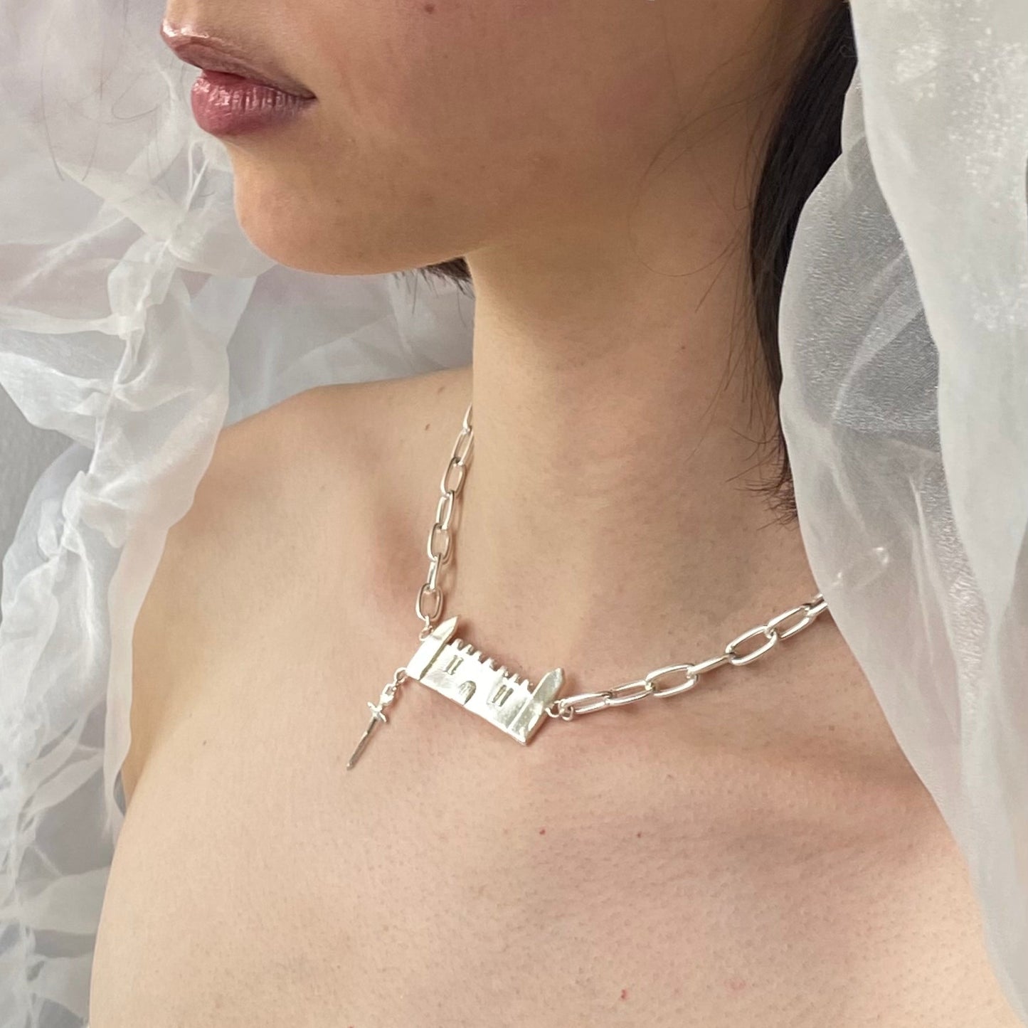 Ode to chivalry castle necklace