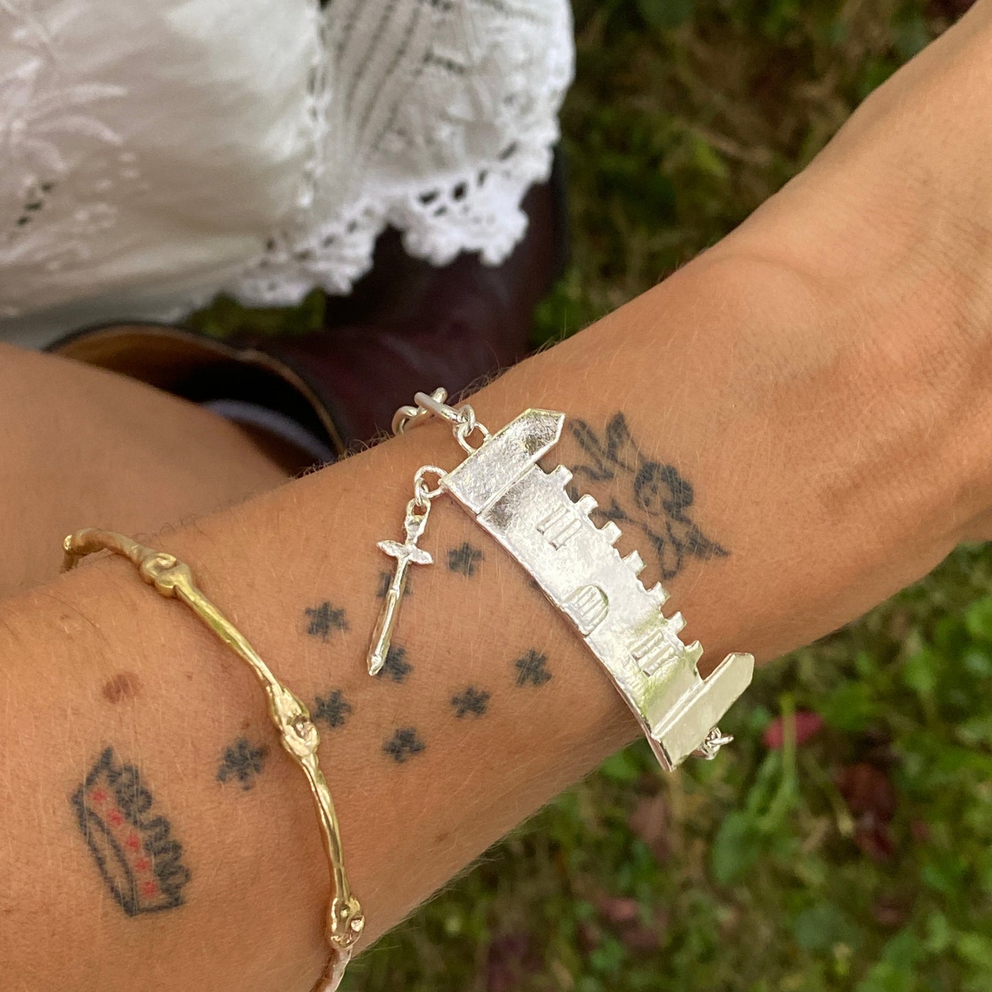 Ode to chivalry castle bracelet