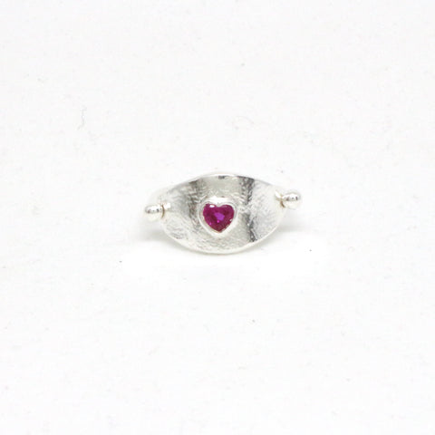 Heart rubis ring #1