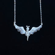 Crossing the Abyss Bat necklace