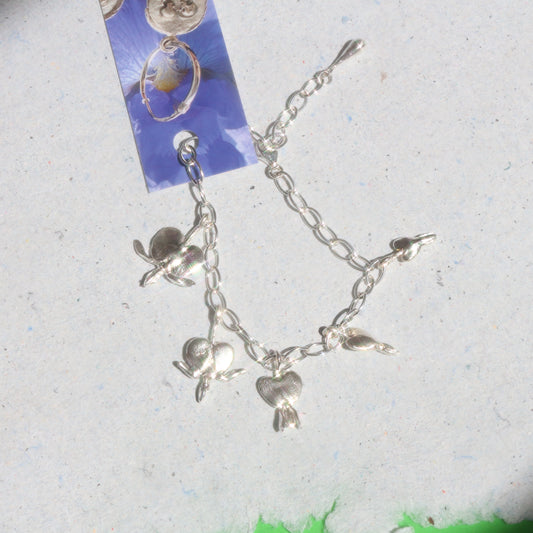 Bleeding heart bracelet