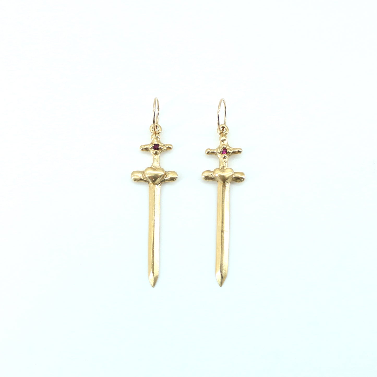 separation, sword earrings
