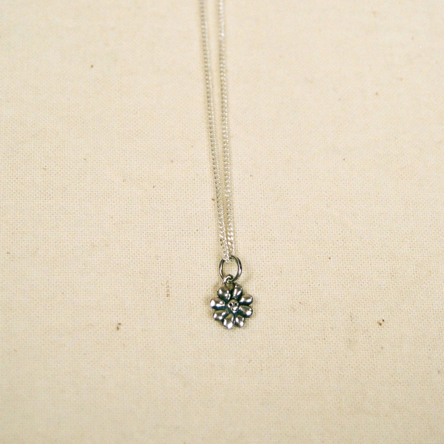 Tiny Flower charm necklace