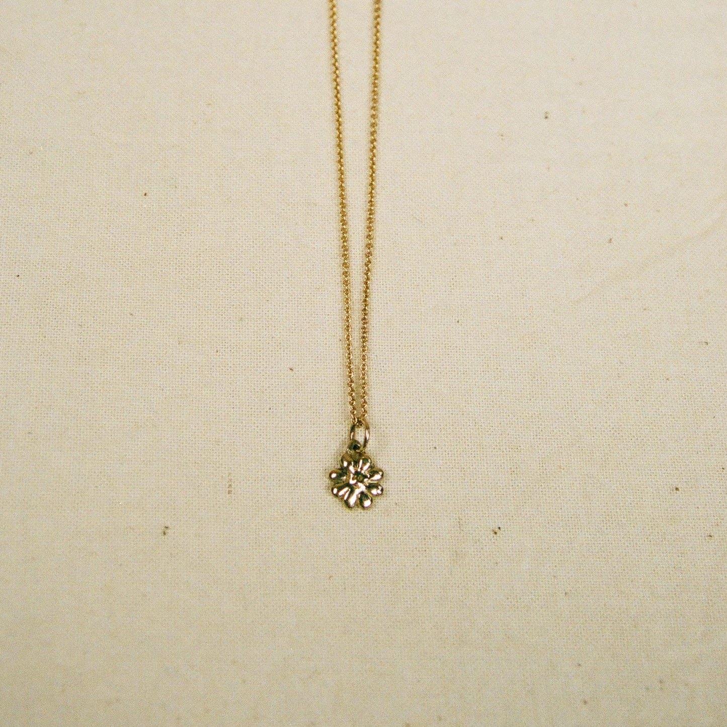 Tiny Flower charm necklace