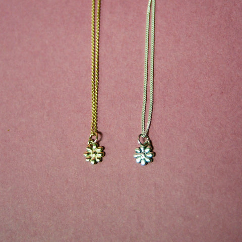 Tiny Flower charm necklace