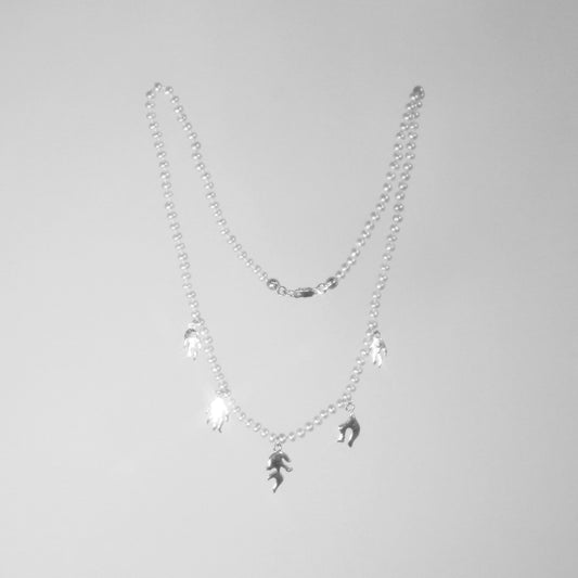 Flames Pearl Necklace